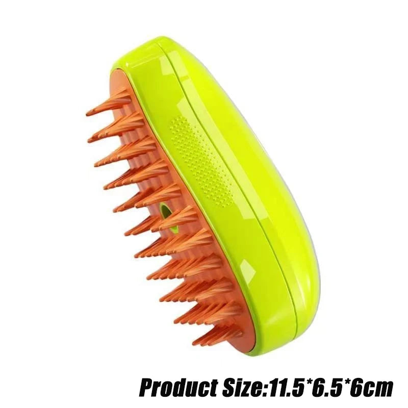 Steamer Brush for Pets – Deep Cleaning Grooming Tool for Healthy Coats