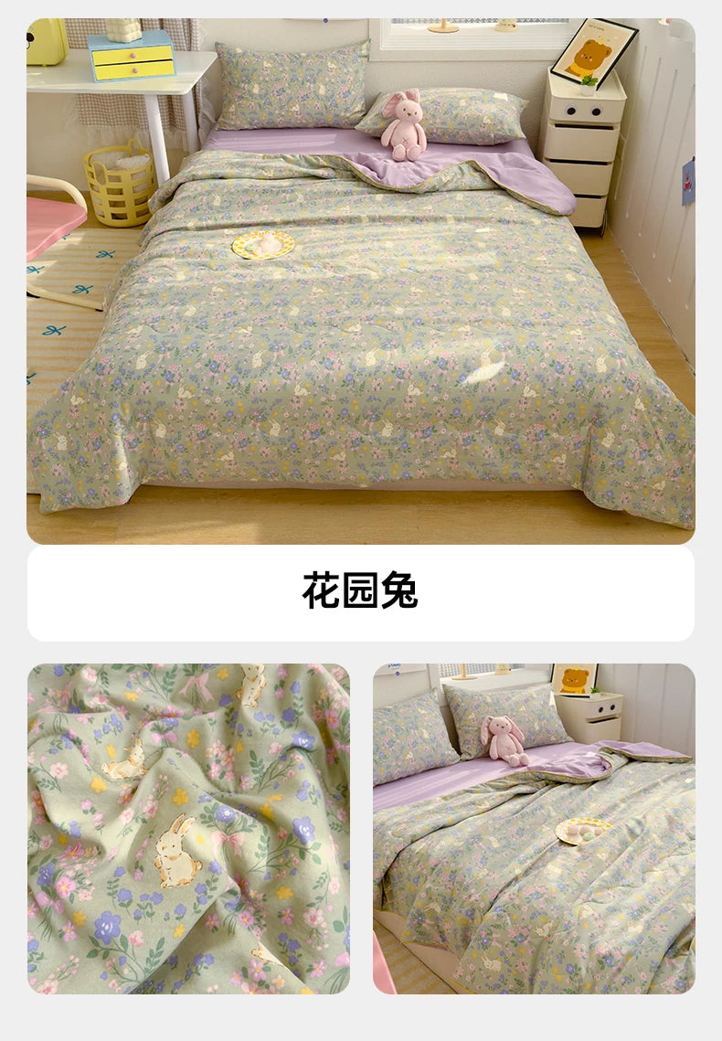 Reversible Quilt Set | Soft Lightweight Bedding with Two-Sided Design