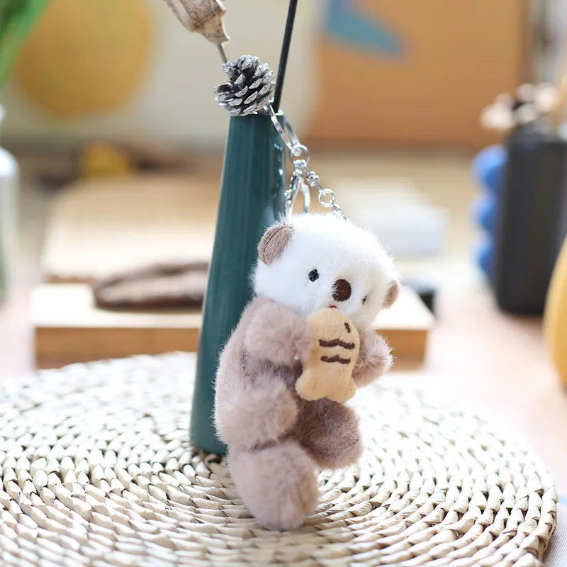 Otter Plush Keychain – Cute Otter Plush Keychain for Backpack Keyrings