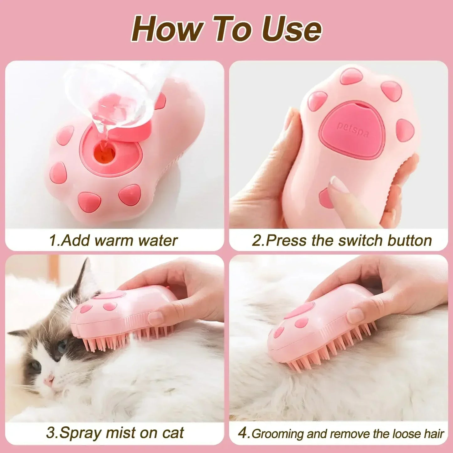 Pet Brush for Cat & Dog