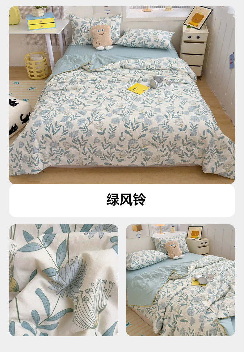 Reversible Quilt Set | Soft Lightweight Bedding with Two-Sided Design