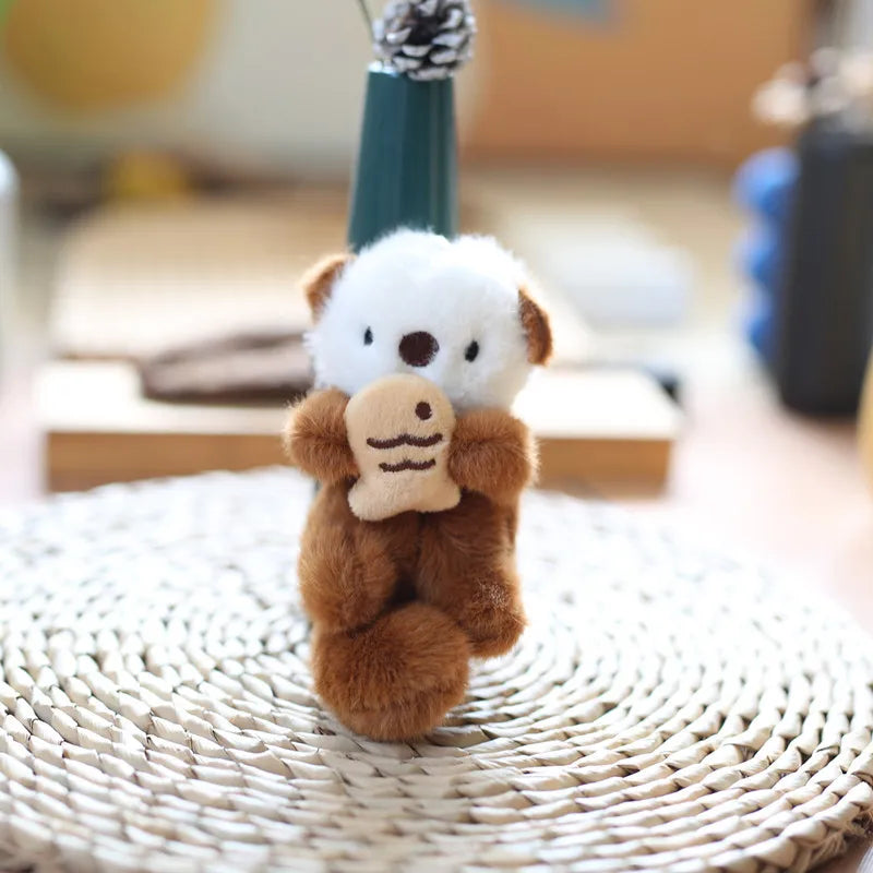 Otter Plush Keychain – Cute Otter Plush Keychain for Backpack Keyrings