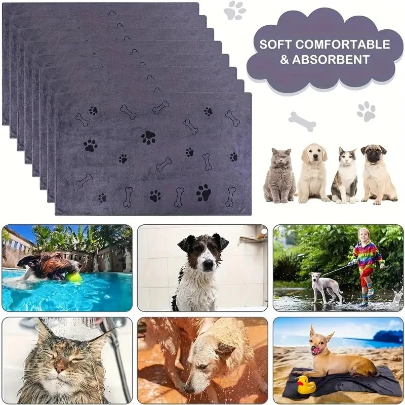 Grooming Towels for Pets – Quick-Dry, Ultra-Absorbent Towels for Dogs and Cats