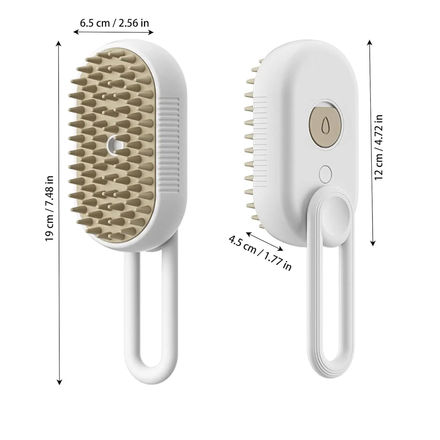 Steamer Brush for Pets – Deep Cleaning Grooming Tool for Healthy Coats