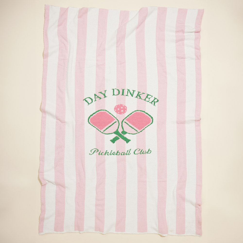Striped Blanket | Striped Day Dinker Pickleball Club Blanket