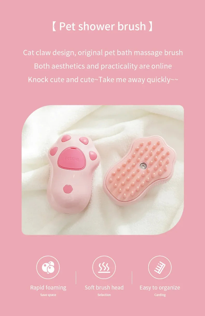 Pet Brush for Cat & Dog – Gentle Grooming Tool for Shedding and Detangling