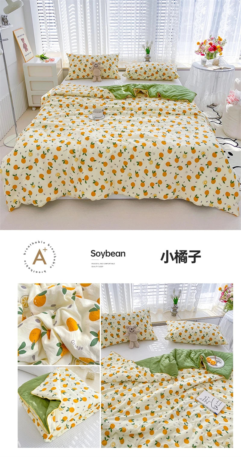 Reversible Quilt Set | Soft Lightweight Bedding with Two-Sided Design