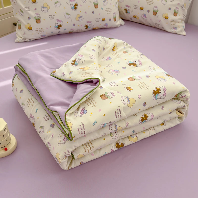 Reversible Quilt Set | Soft Lightweight Bedding with Two-Sided Design