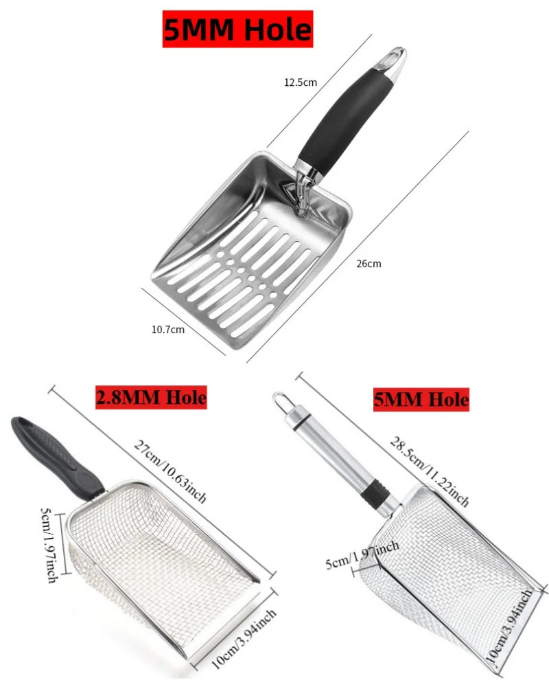 Litter Scoop for Pets – Heavy-Duty & Rust-Resistant Cat Litter Cleaner
