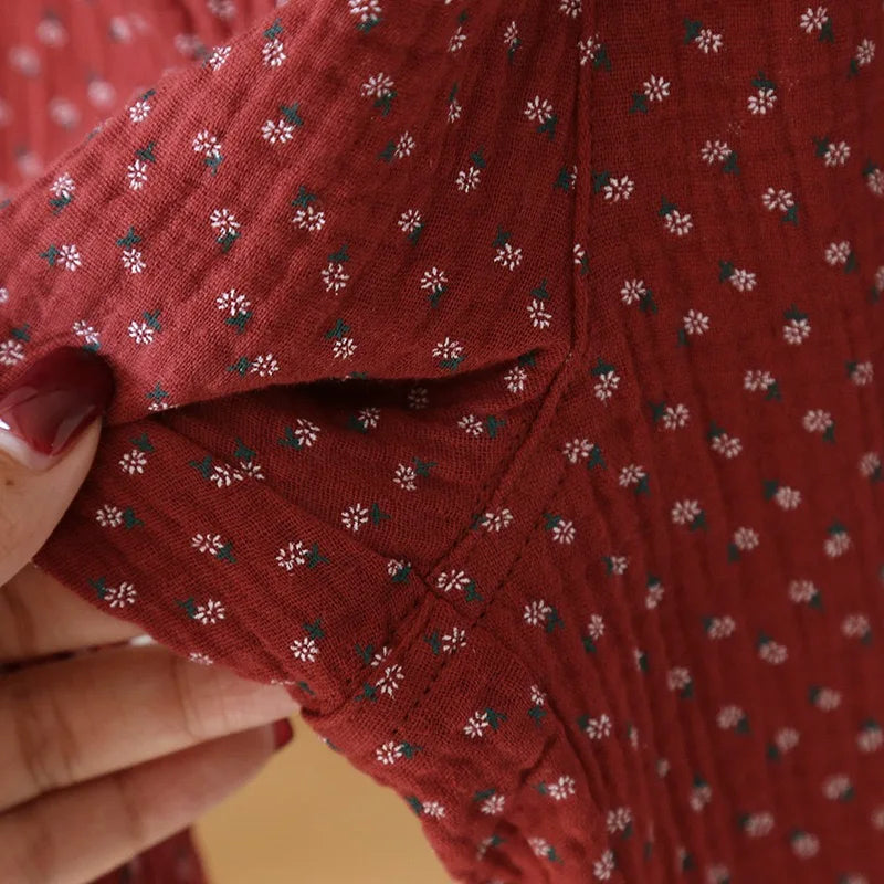 100% Cotton Pajama Set – Breathable & Soft Sleepwear for Women