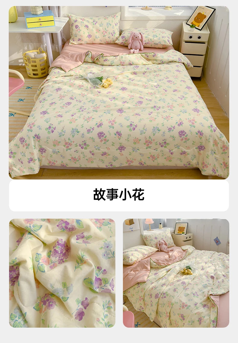 Reversible Quilt Set | Soft Lightweight Bedding with Two-Sided Design