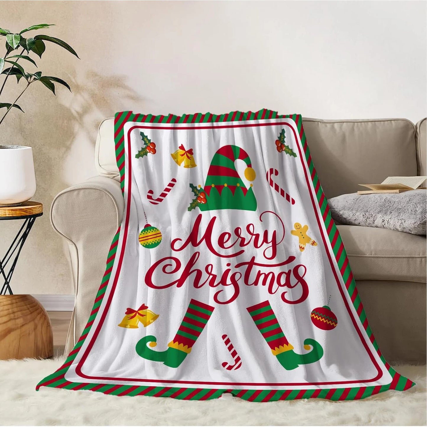 Christmas Throw Blanket for Couch, Bed, or Gifting