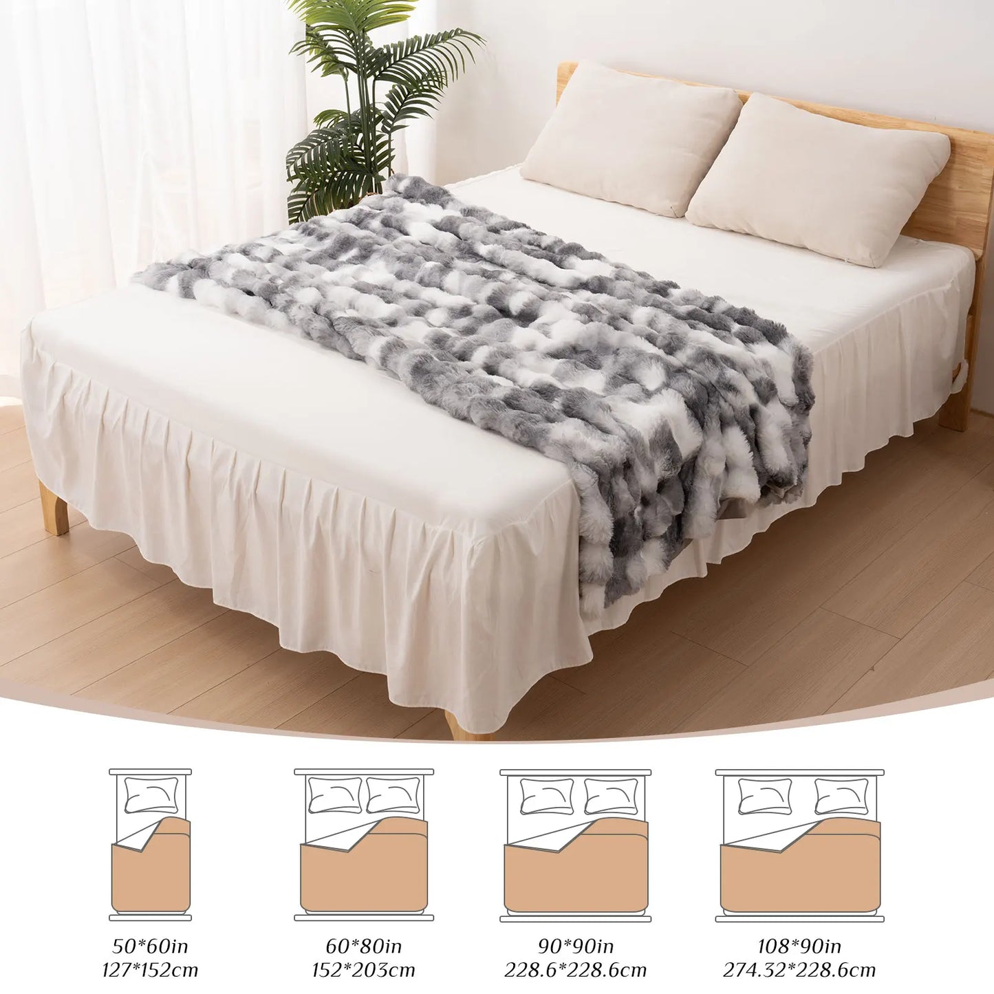 Fluffy Blanket for Bed