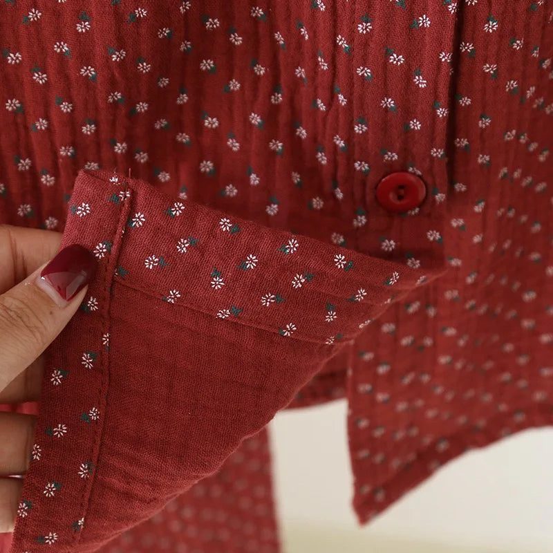100% Cotton Pajama Set – Breathable & Soft Sleepwear for Women