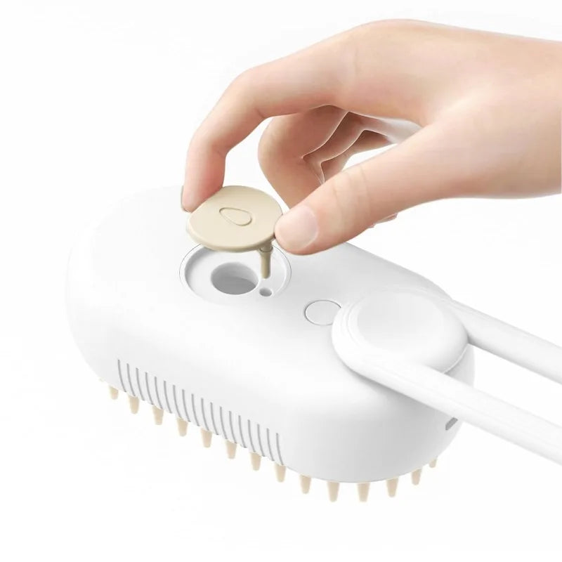 Steamer Brush for Pets – Deep Cleaning Grooming Tool for Healthy Coats