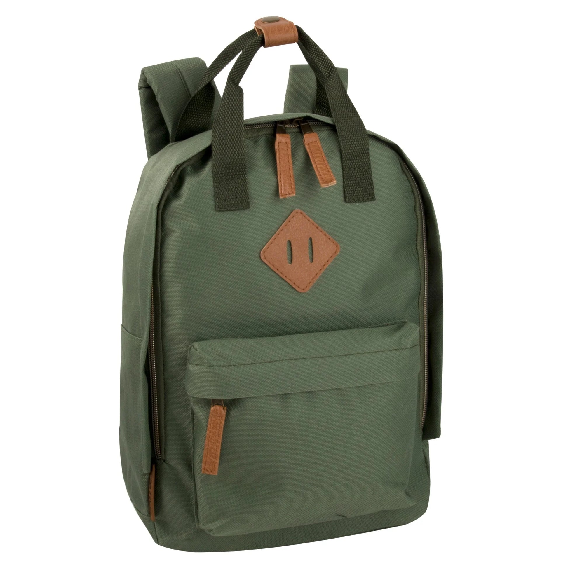 12-Inch Squared Mini Backpack with Twin Handle - 8 Colors