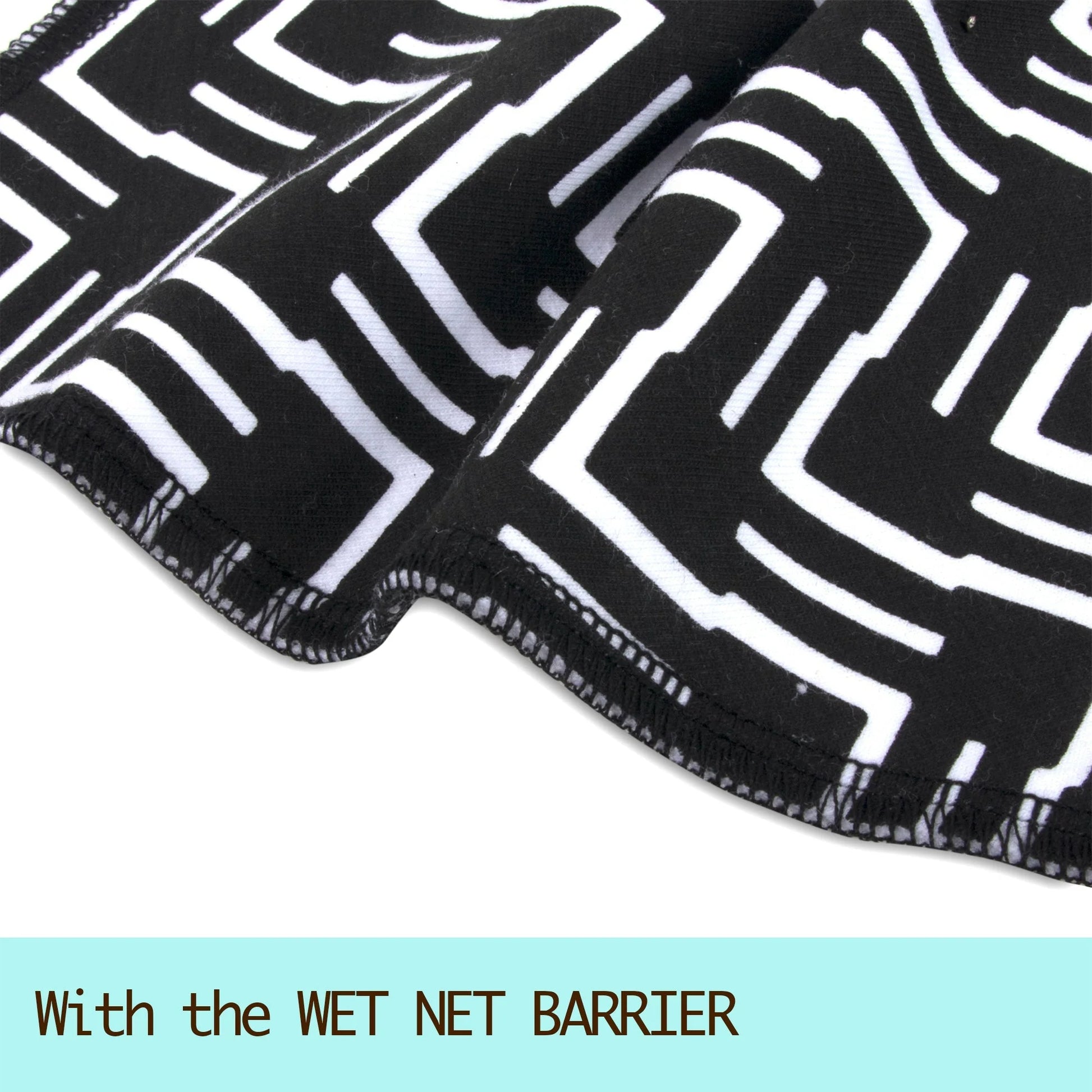 6-Pack Baby Bandana Bibs - Black & White