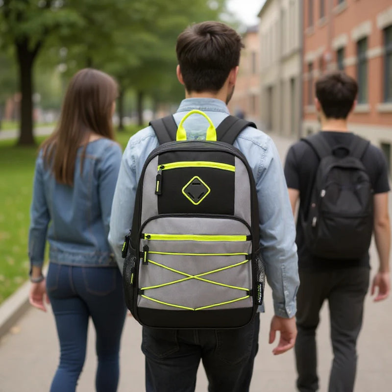19 Inch Dome Bungee Backpack with Laptop Section - 4 Colors