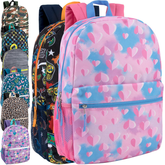 17-Inch Printed Backpack