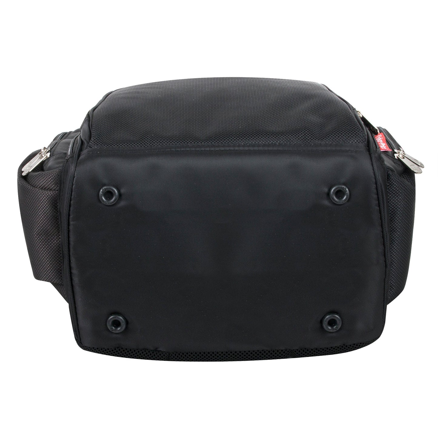 Fisher-Price Fastfinder Multi-Pocket Diaper Bag Backpack + Changing Pad Set - Black with Teal Interior