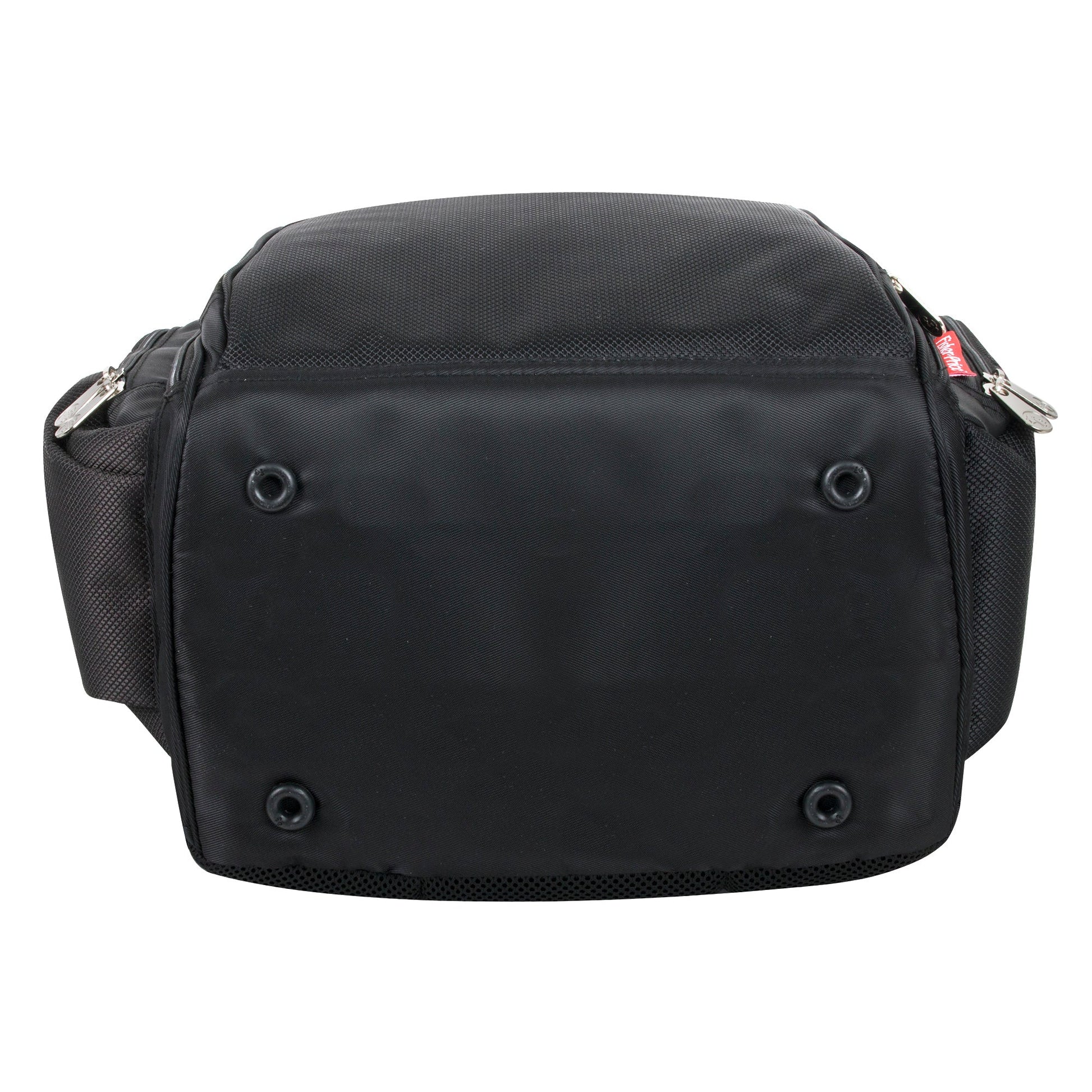 Fisher-Price Fastfinder Multi-Pocket Diaper Bag Backpack + Changing Pad Set - Black with Teal Interior