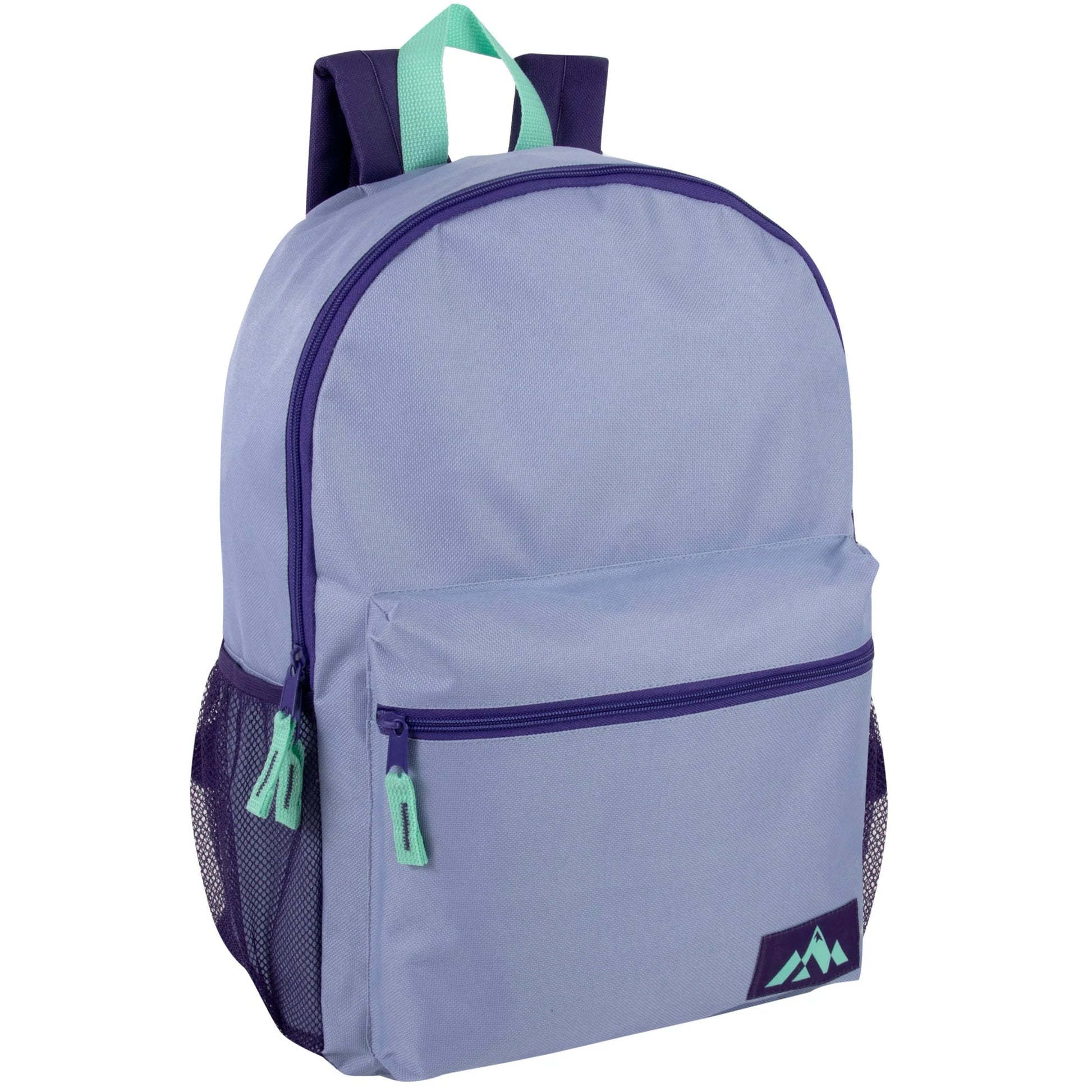 18 Inch Trailmaker Girl'S Assorted Colors Backpack with Side Mesh Pocket - 5 Pastel Colors