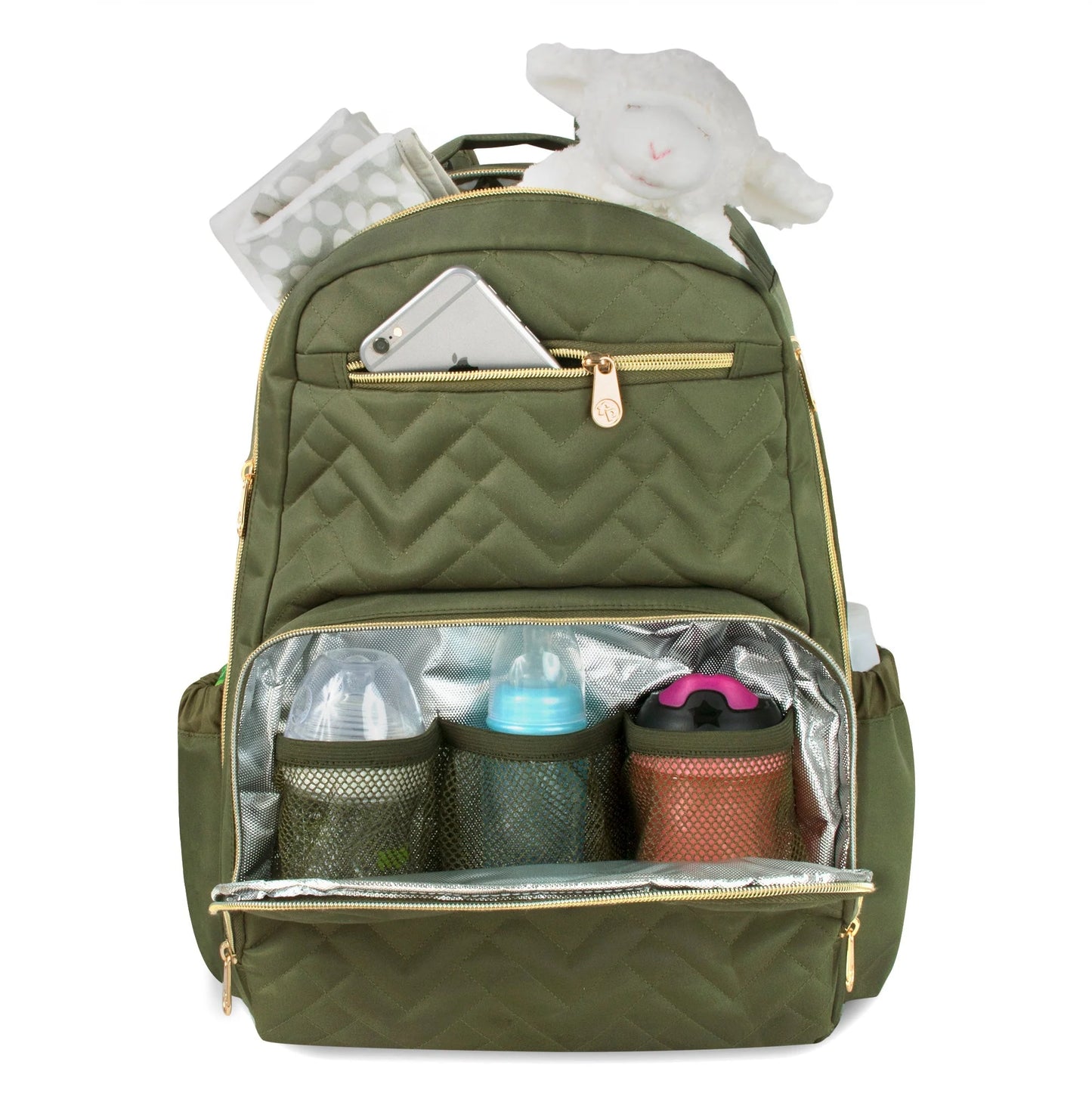 Fisher-Price Signature Morgan Backpack Diaper Bag - Olive
