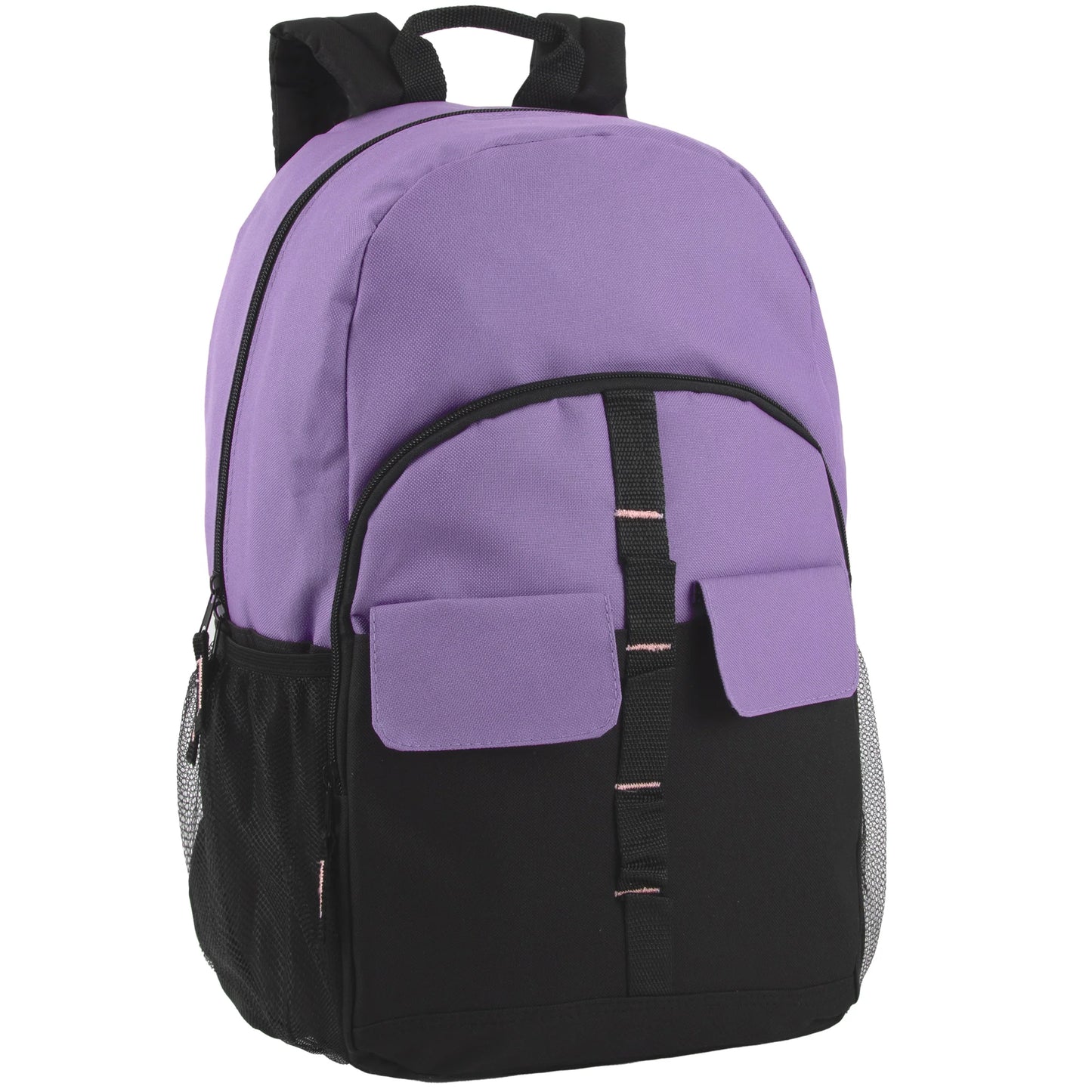 18 Inch Double Flap Daisy Chain Backpack - 3 Pastel Colors