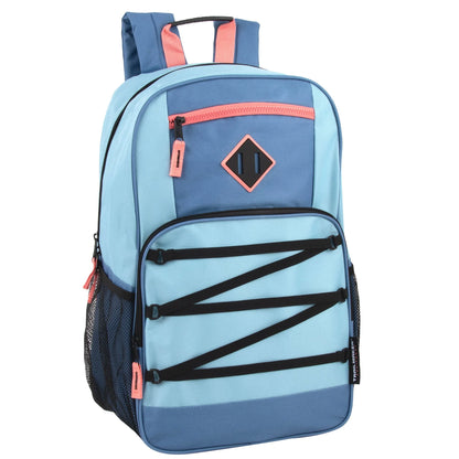 19 Inch Dome Bungee Backpack with Laptop Section - Girls Assortment