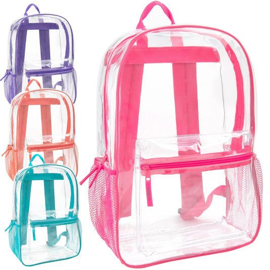 17-Inch Classic Clear Backpack - Girls Colors