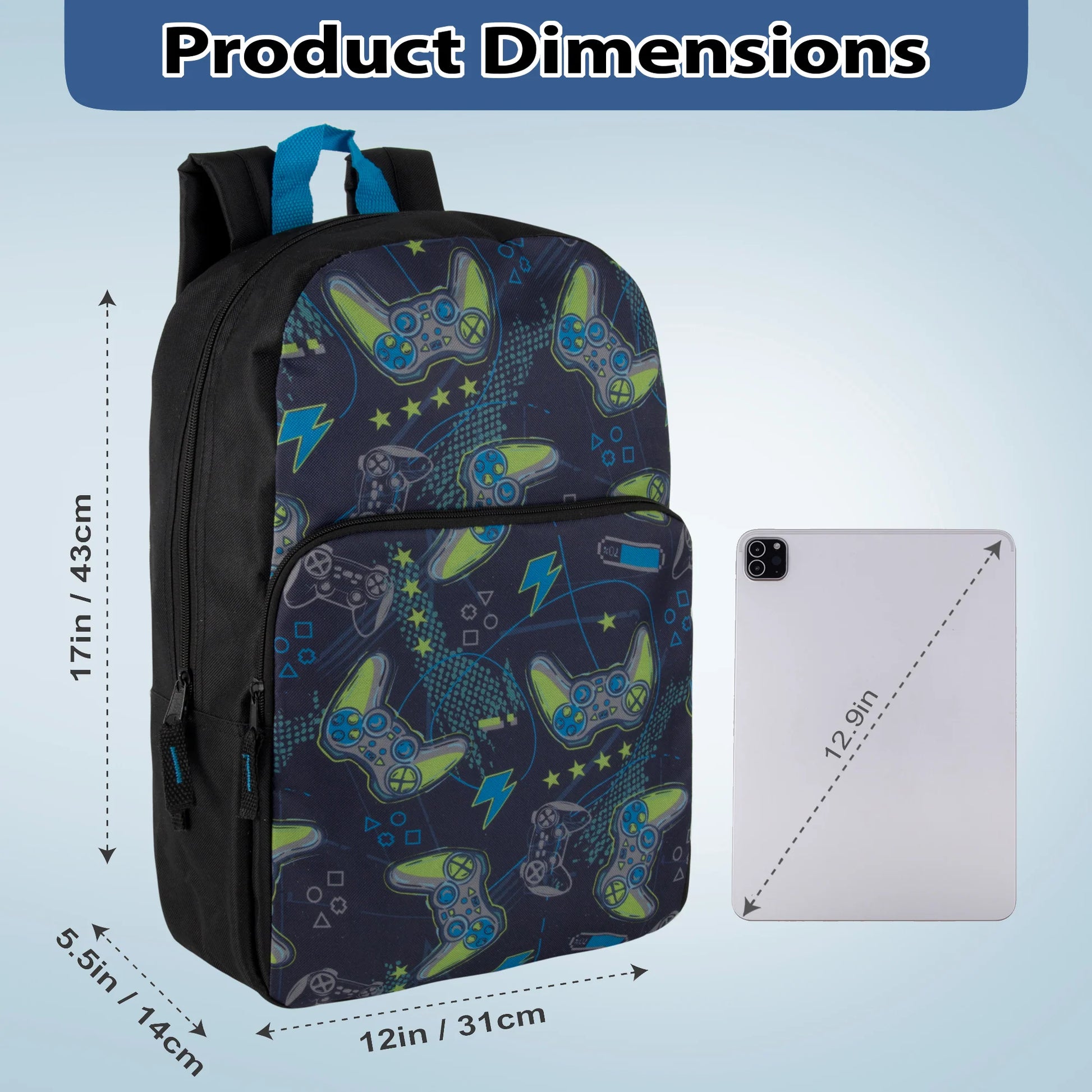 17-Inch Printed Backpack