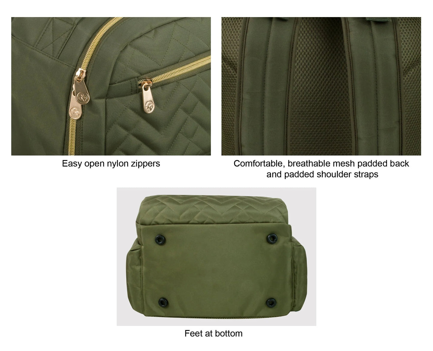 Fisher-Price Signature Morgan Backpack Diaper Bag - Olive