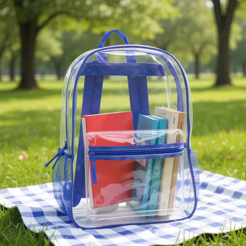 17 Inch Classic Clear Backpack - 5 Colors