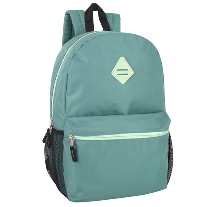 19 Inch Lash Tab Backpack W Side Mesh Pockets - Girls Colors