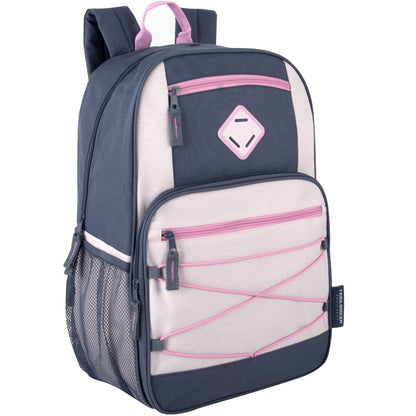19 Inch Dome Bungee Backpack with Laptop Section - Girls Assortment