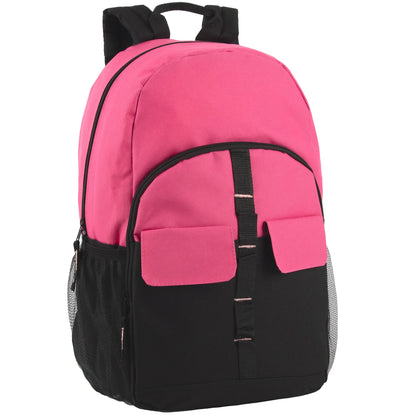 18 Inch Double Flap Daisy Chain Backpack - 3 Pastel Colors