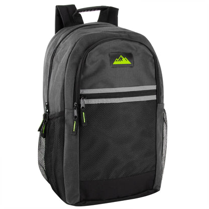 18 Inch Multi-Pocket Reflective Backpack - 5 Colors