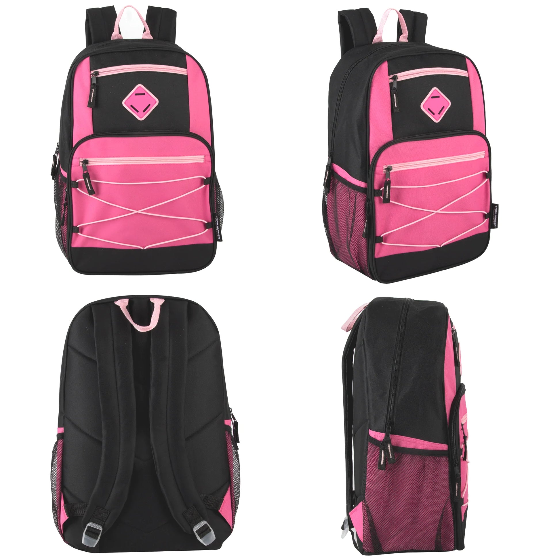 19 Inch Dome Bungee Backpack with Laptop Section - Girls Assortment