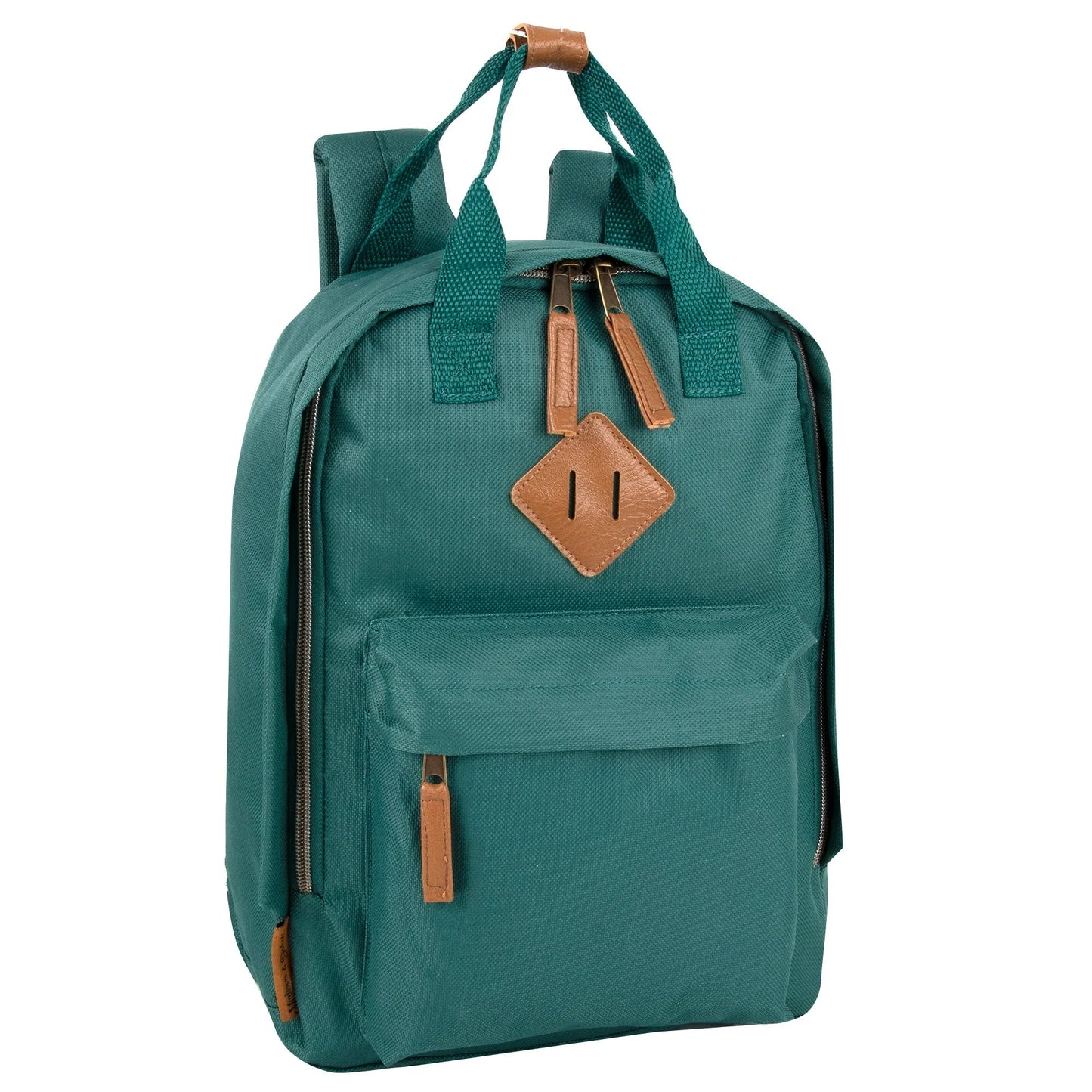 12-Inch Squared Mini Backpack with Twin Handle - 8 Colors