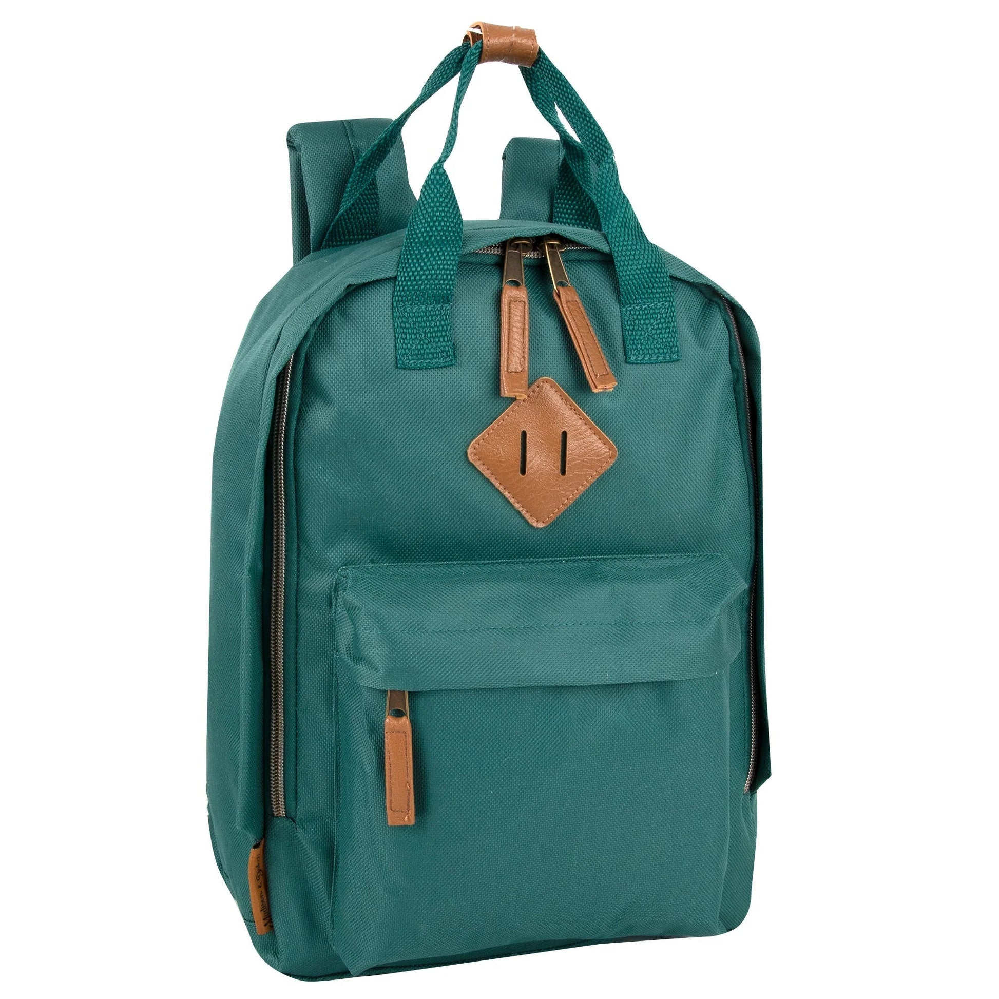 12-Inch Squared Mini Backpack with Twin Handle - 8 Colors
