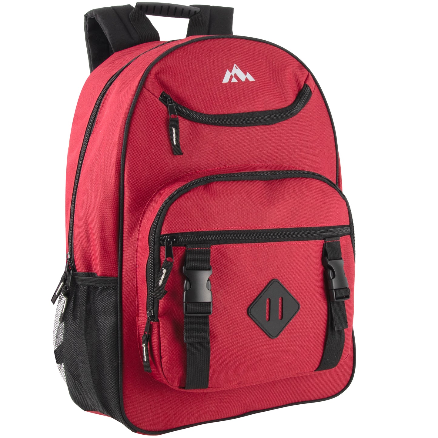 18 Inch Double Buckle Backpack with Laptop Section - 4 Colors