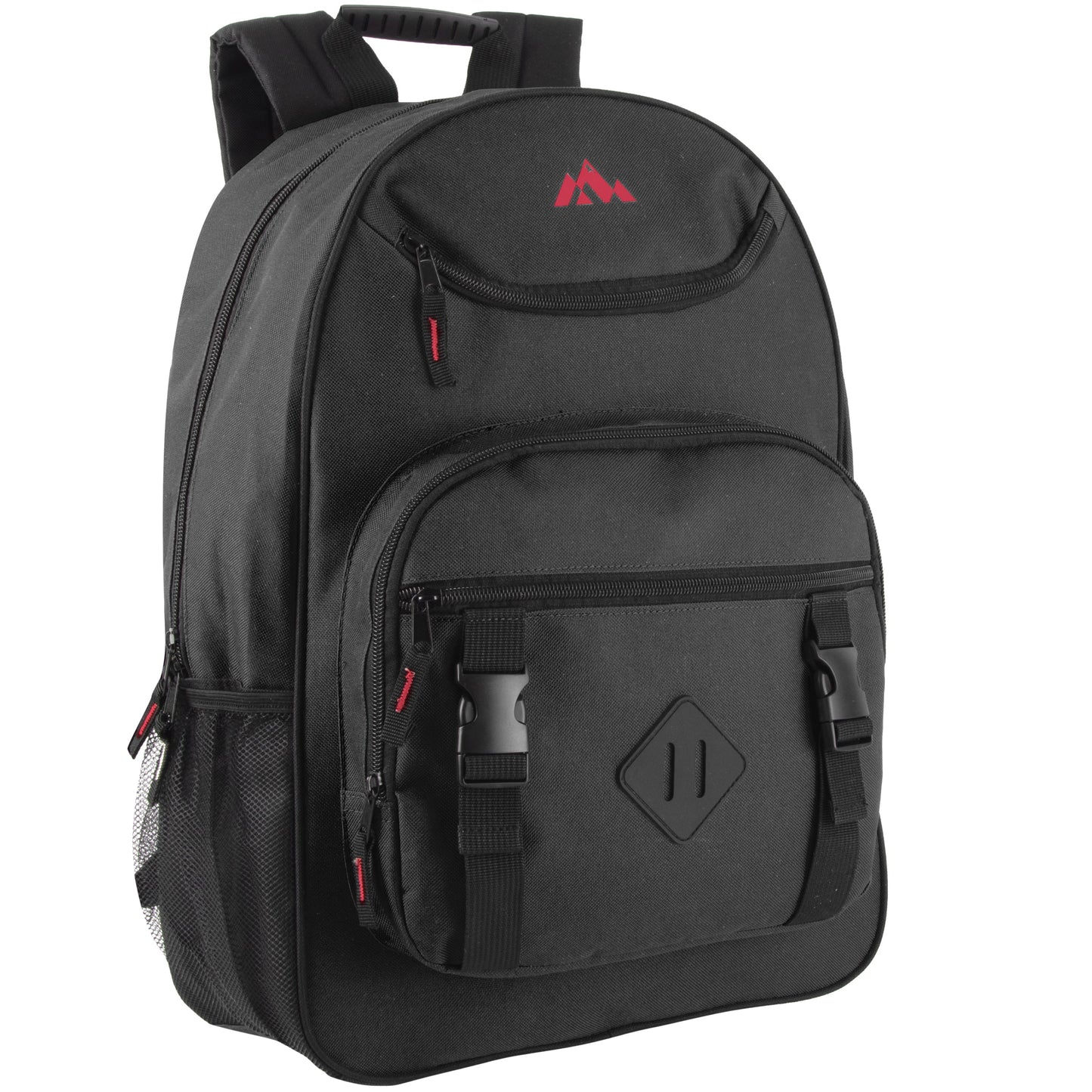 18 Inch Double Buckle Backpack with Laptop Section - 4 Colors