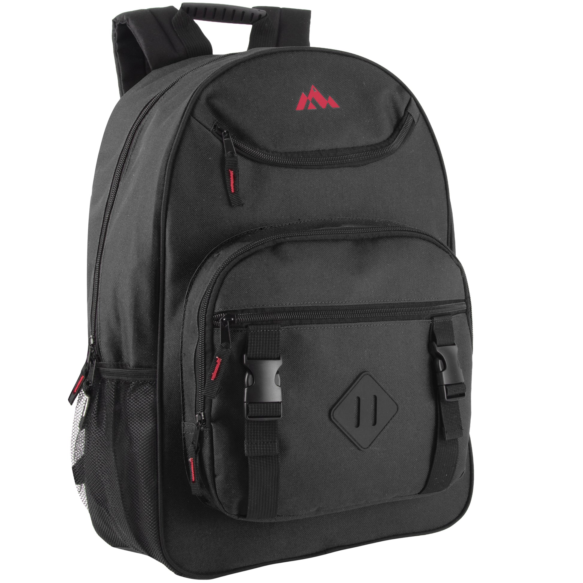 18 Inch Double Buckle Backpack with Laptop Section - 4 Colors