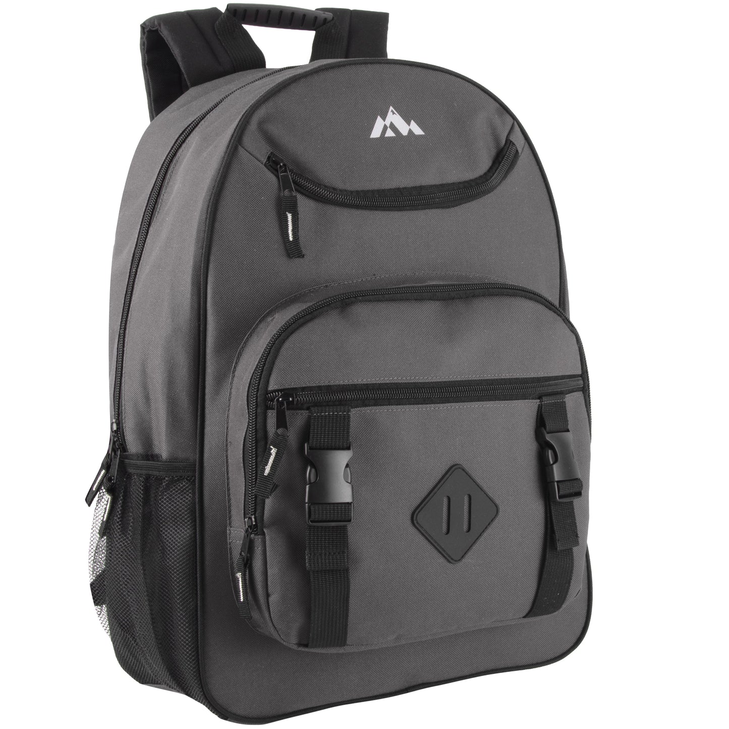 18 Inch Double Buckle Backpack with Laptop Section - 4 Colors