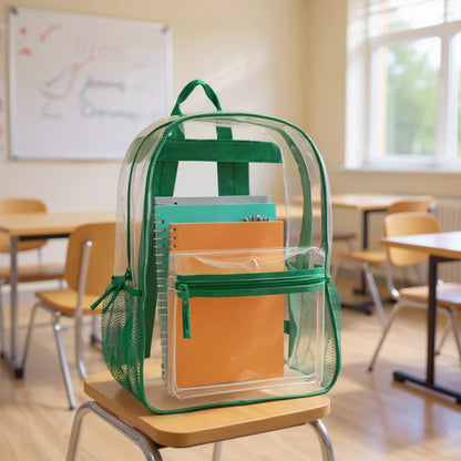 17 Inch Classic Clear Backpack - 5 Colors