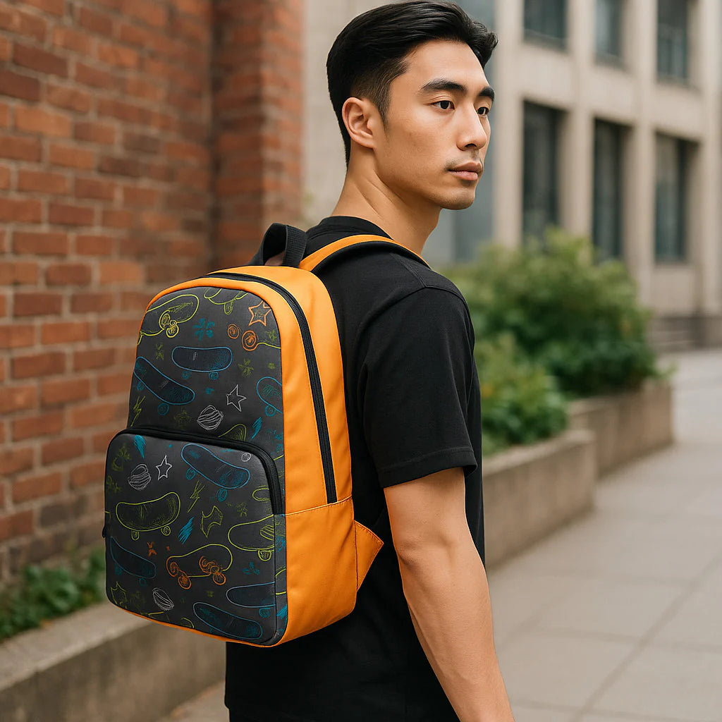 17-Inch Printed Backpack