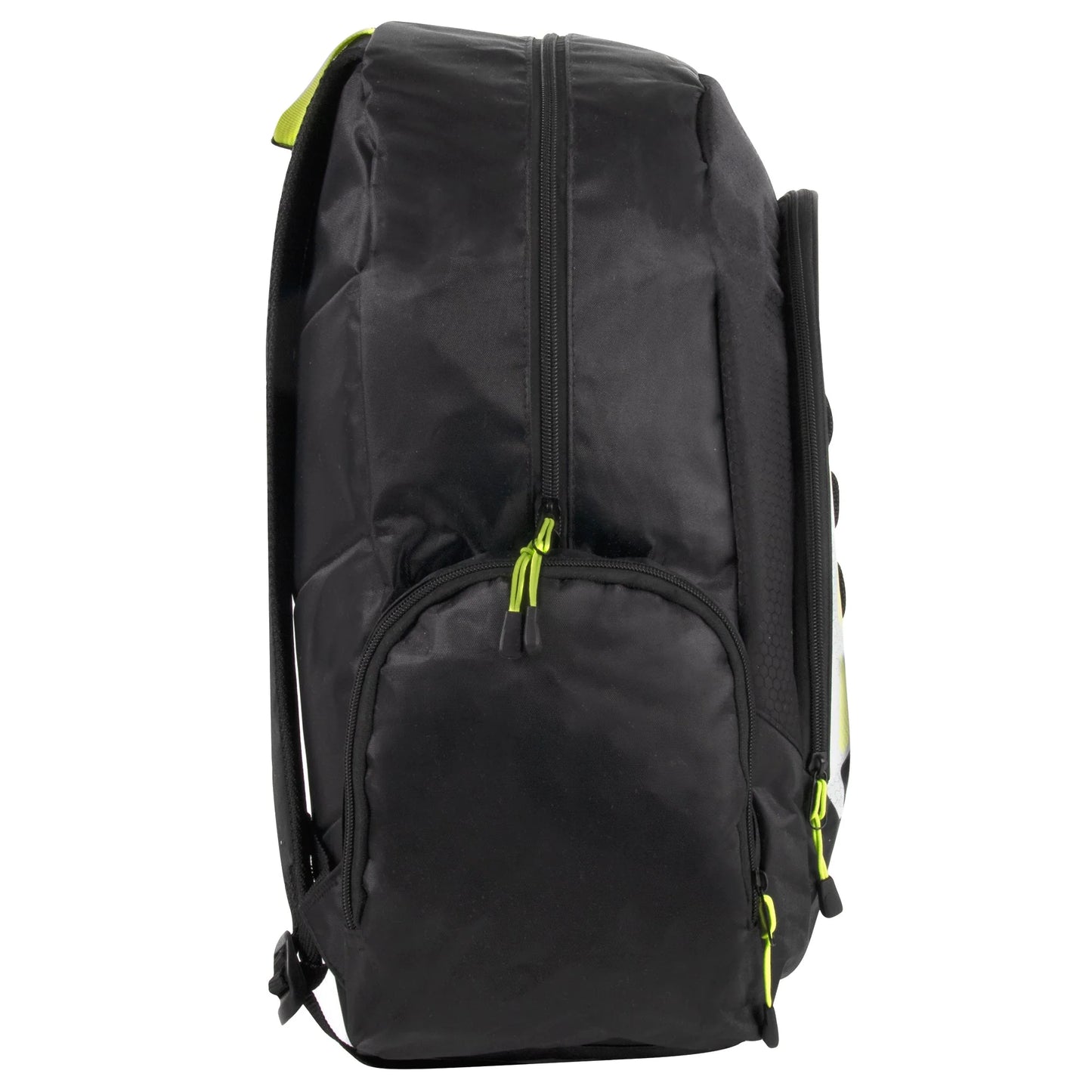 19 Inch Mountain Edge Multi-Pocket Reflective Backpack with Laptop Section - Black