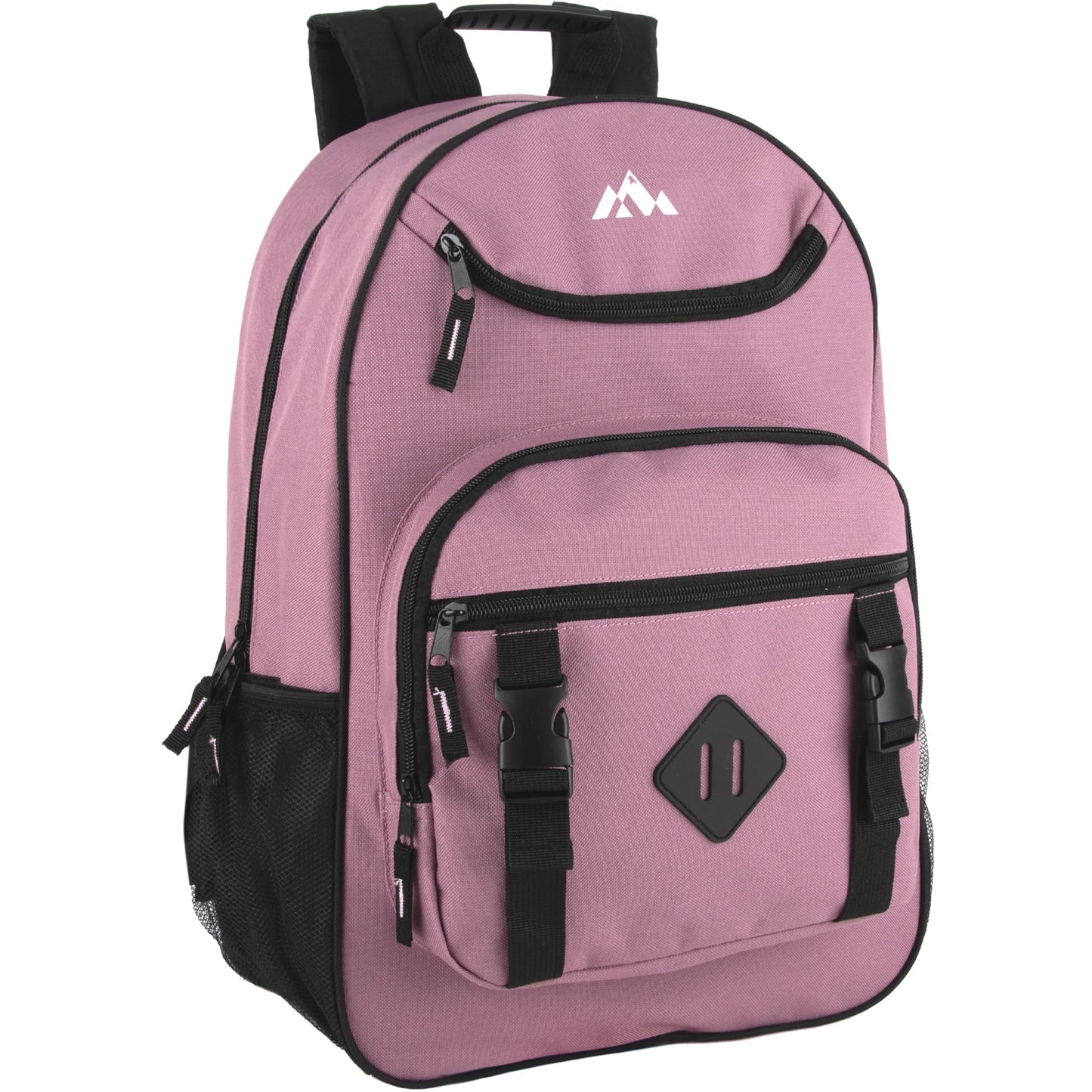 18 Inch Double Buckle Backpack with Laptop Section - 3 Colors