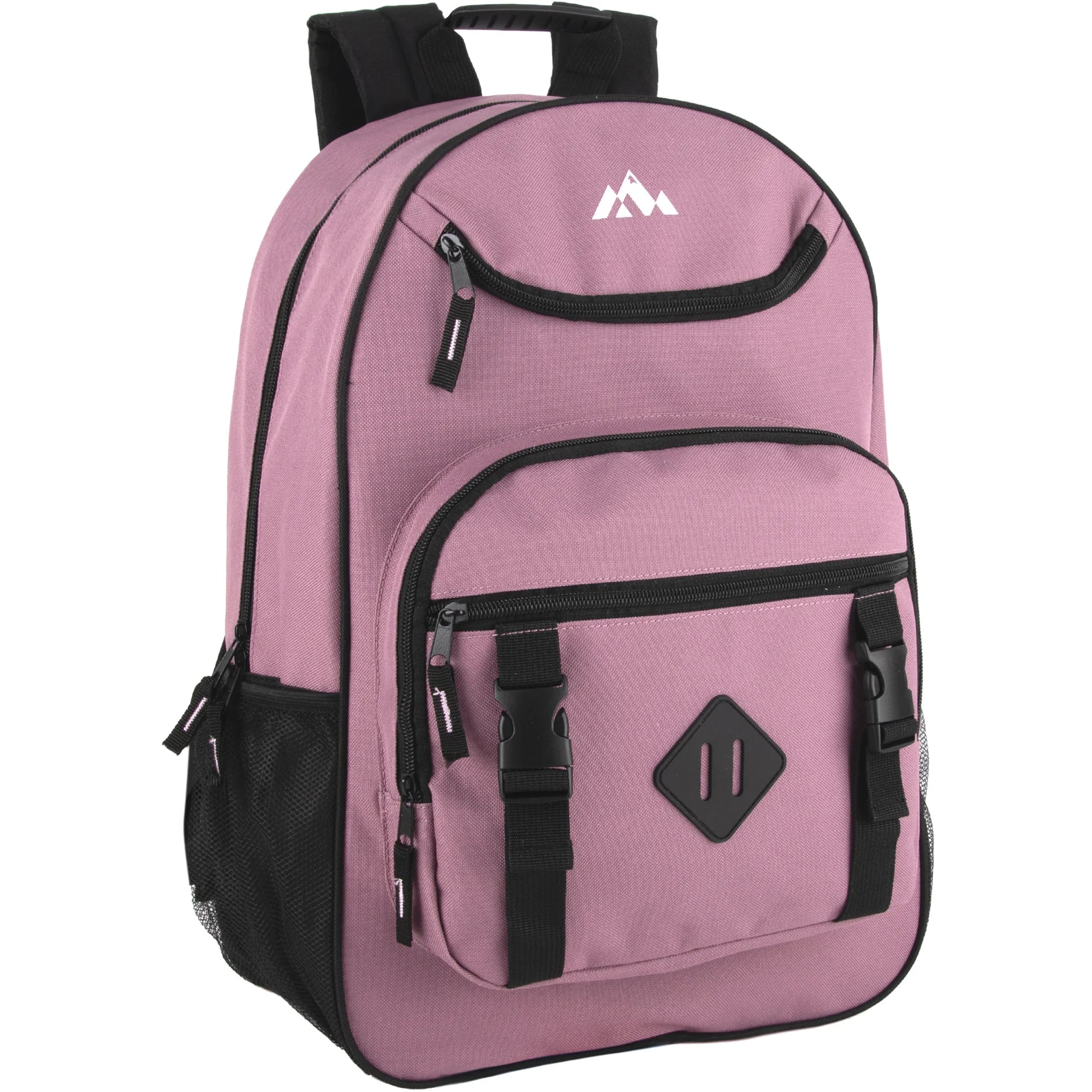 18 Inch Double Buckle Backpack with Laptop Section - 3 Colors