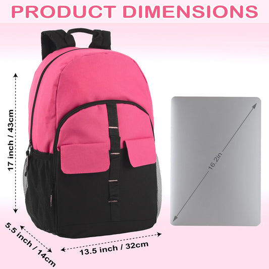 18 Inch Double Flap Daisy Chain Backpack - 3 Pastel Colors